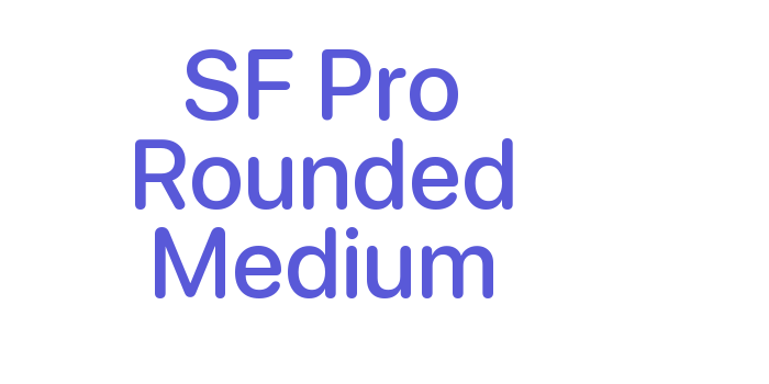 SF Pro Rounded Medium Font Download