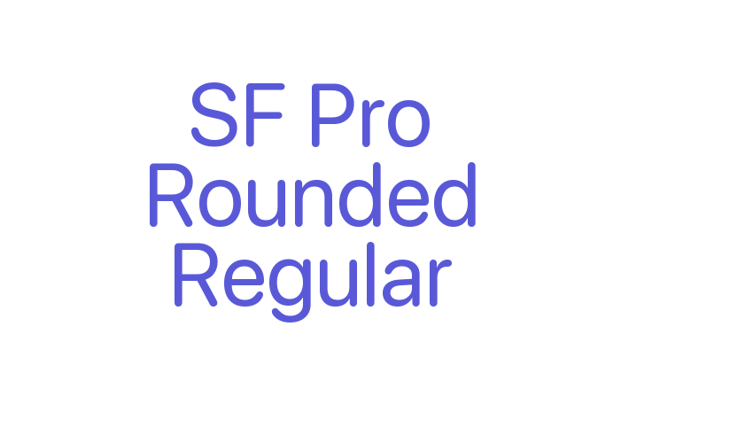 SF Pro Rounded Regular Font Download