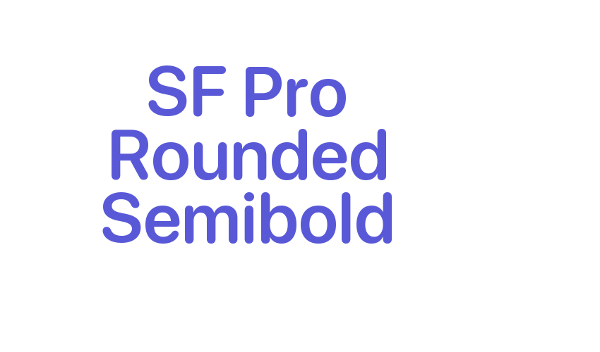 SF Pro Rounded Semibold Font Download