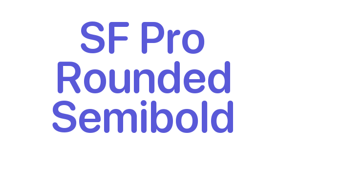 SF Pro Rounded Semibold Font Download