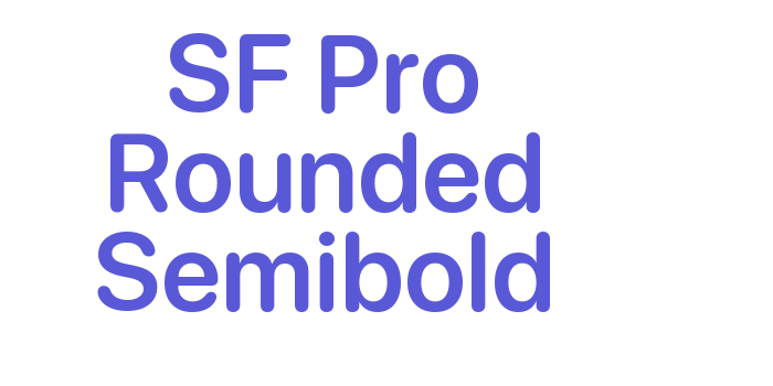 SF Pro Rounded Semibold Font