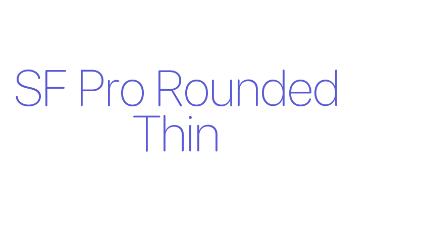 SF Pro Rounded Thin Font Download