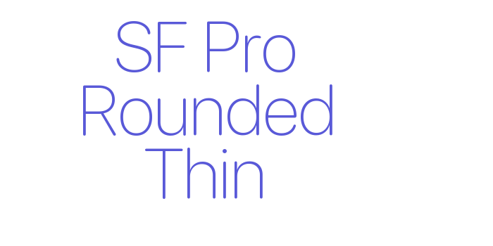 SF Pro Rounded Thin Font