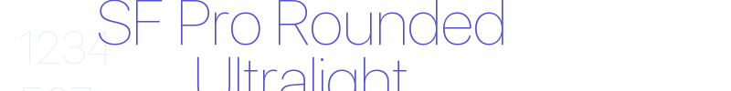 SF Pro Rounded Ultralight-font
