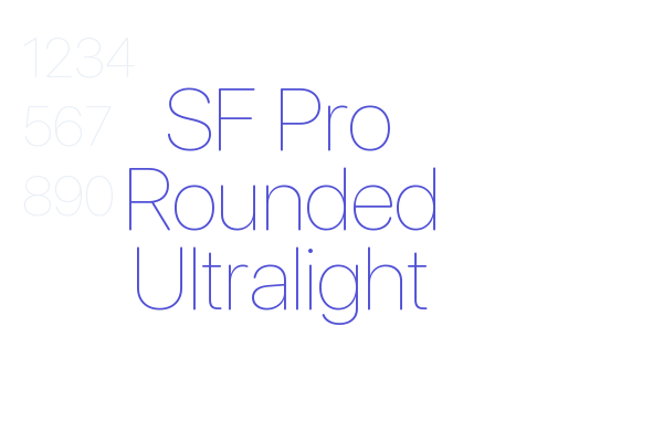 SF Pro Rounded Ultralight