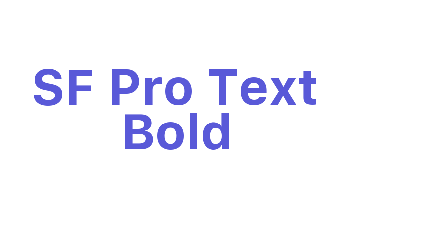 SF Pro Text Bold Font Download