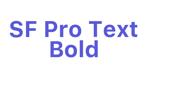 SF Pro Text Bold Font Download