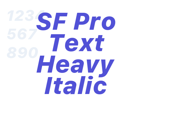 SF Pro Text Heavy Italic
