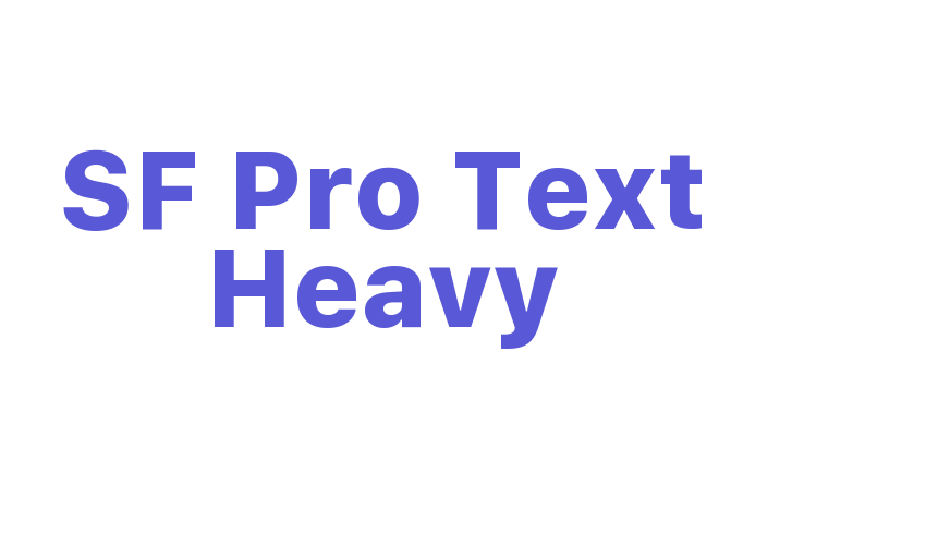 SF Pro Text Heavy Font Download