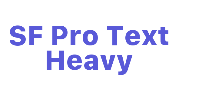 SF Pro Text Heavy Font Download