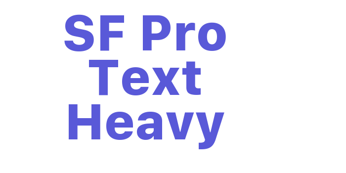 SF Pro Text Heavy Font