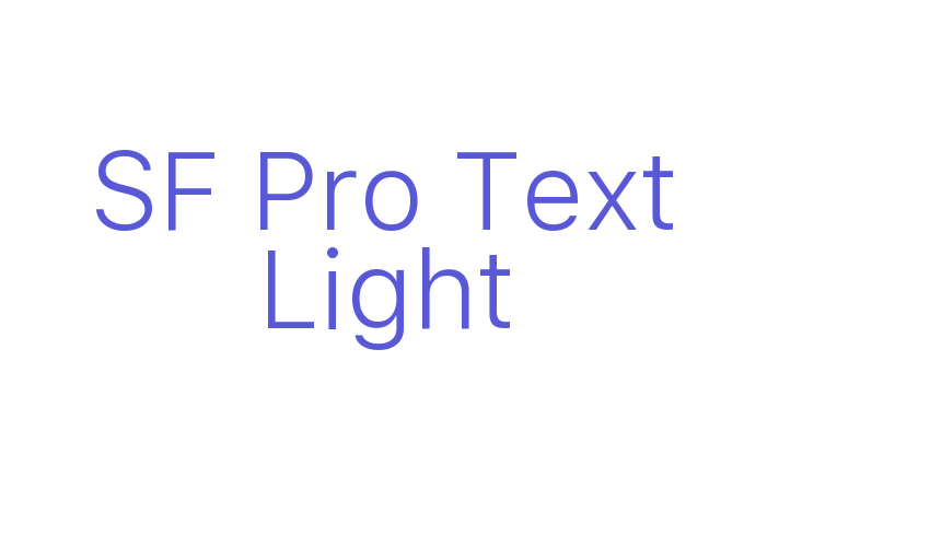 SF Pro Text Light Font Download