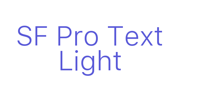 SF Pro Text Light Font Download