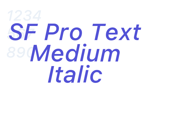 SF Pro Text Medium Italic