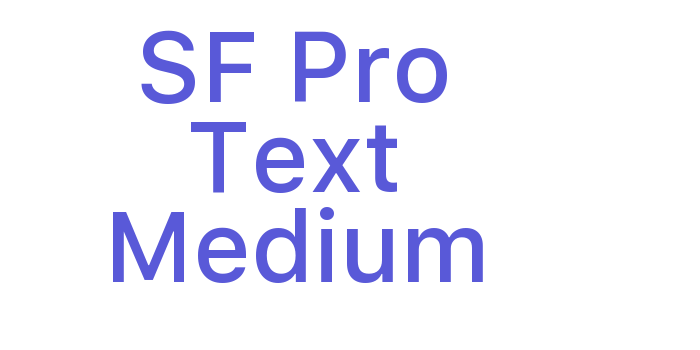 SF Pro Text Medium Font