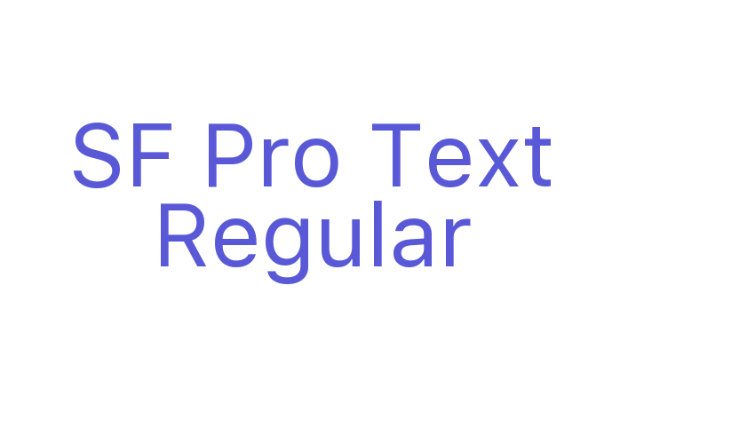 SF Pro Text Regular Font Download