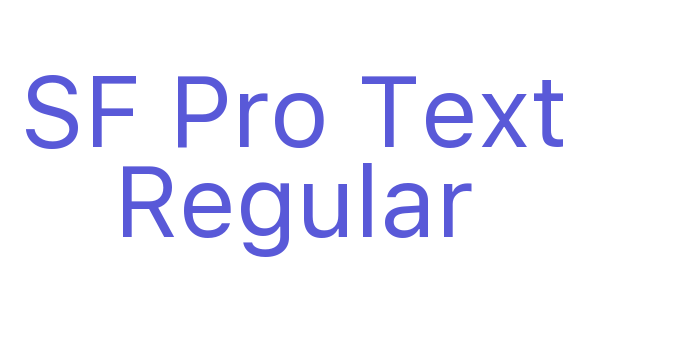 SF Pro Text Regular Font