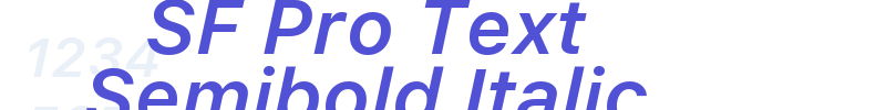 SF Pro Text Semibold Italic-font