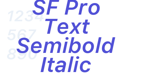 SF Pro Text Semibold Italic-font-download