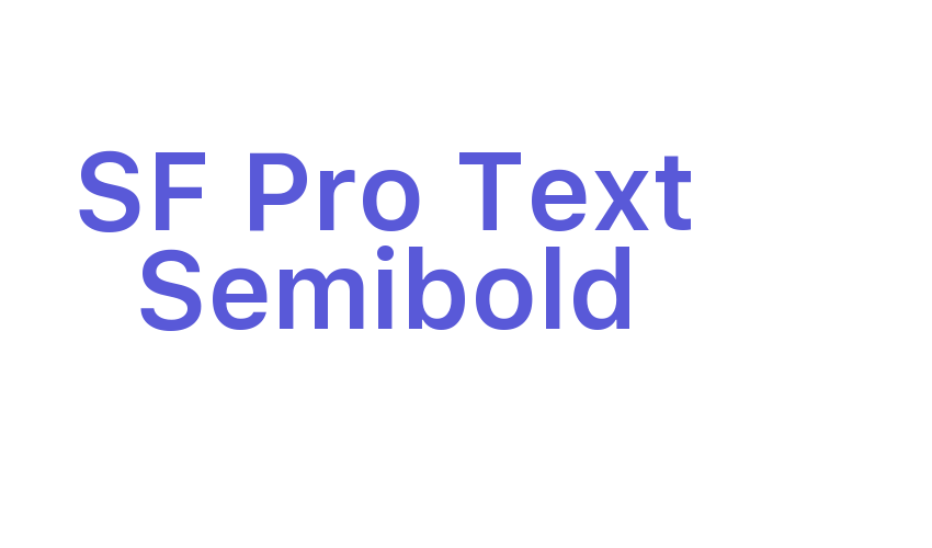 SF Pro Text Semibold Font Download