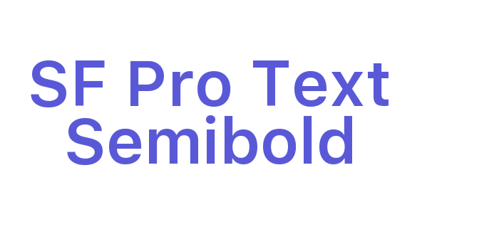 SF Pro Text Semibold Font Download