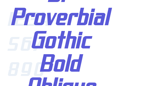 SF Proverbial Gothic Bold Oblique Font Download