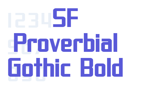 SF Proverbial Gothic Bold Font Download