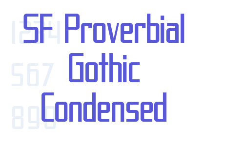 SF Proverbial Gothic Condensed Font Download