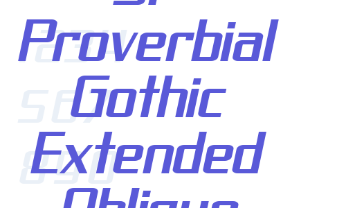 SF Proverbial Gothic Extended Oblique Font Download