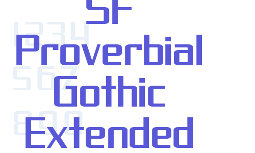 SF Proverbial Gothic Extended Font Download