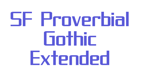 SF Proverbial Gothic Extended Font Download