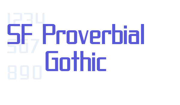 SF Proverbial Gothic Font