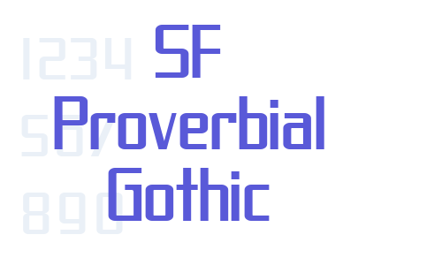 SF Proverbial Gothic Font Download