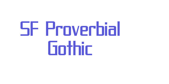 SF Proverbial Gothic Font Download