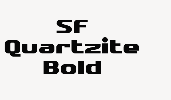 SF Quartzite Bold Font