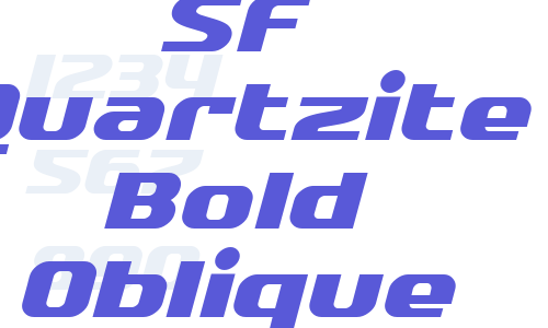 SF Quartzite Bold Oblique Font Download