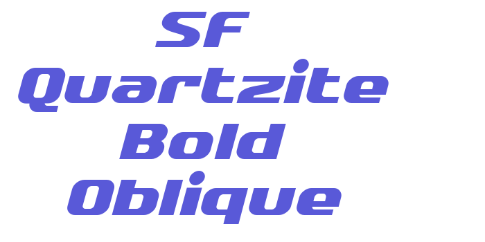 SF Quartzite Bold Oblique Font Download