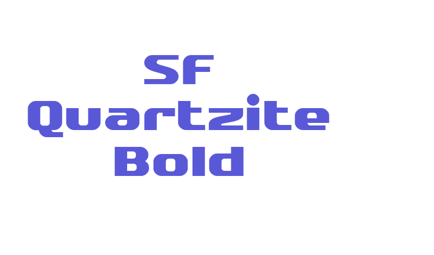 SF Quartzite Bold Font