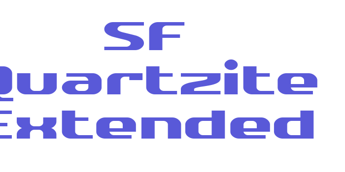 SF Quartzite Extended Font