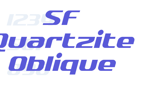 SF Quartzite Oblique Font Download