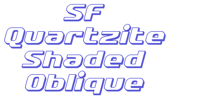 SF Quartzite Shaded Oblique Font Download