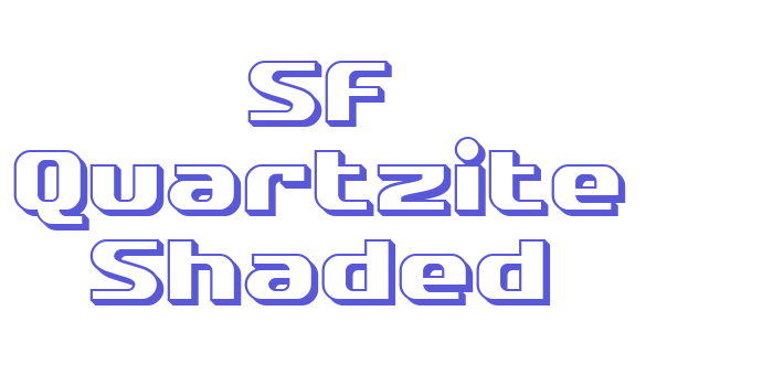 SF Quartzite Shaded Font Download