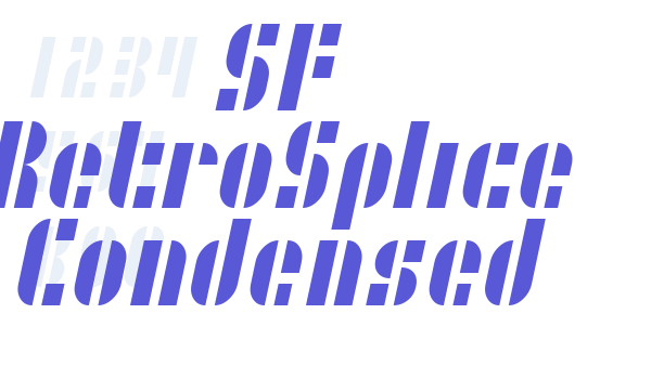 SF RetroSplice Condensed Font