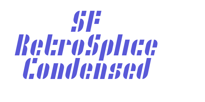 SF RetroSplice Condensed Font Download