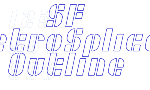 SF RetroSplice Outline Font Download