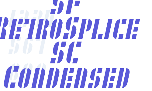 SF RetroSplice SC Condensed Font Download