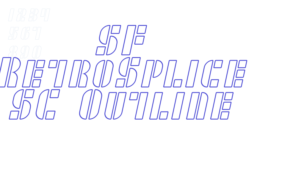 SF RetroSplice SC Outline-font-download