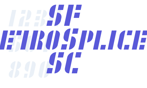 SF RetroSplice SC Font Download