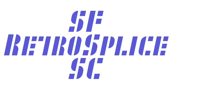 SF RetroSplice SC Font Download