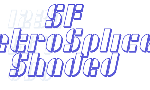 SF RetroSplice Shaded Font Download